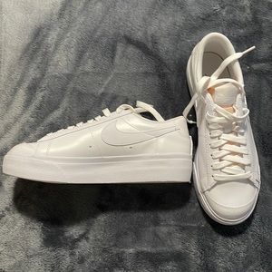 Brand new with box Nike Blazer Low Platform all white